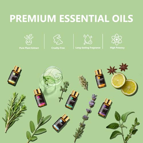 MAYJAM Tea Tree 20 Pcs Pure Essential Oil Gift Set, for Diffuser, Humidifiers, Skin Care, Massage, Fragrance Oil Scent for...