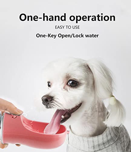 Kalimdor Dog Water Bottle, Leak Proof Portable Puppy Water Dispenser with Drinking Feeder for Pets Outdoor Walking, Hikin...