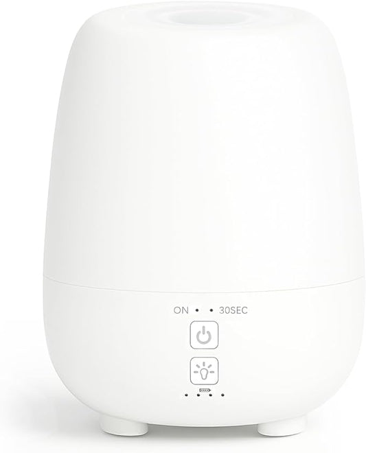 SPLITSKY 150ML Cordless Essential Oil Diffuser, Built-in 6000mAH Rechargeable Battery, 7 Hours Run Time, 7 Colors LED Ligh...