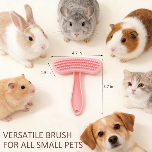 MCTOURY Rabbit Brush for Shedding Grooming: Effective at Removing 99% Loose Hair - Gentle Massage Appears Relaxed Comforta...