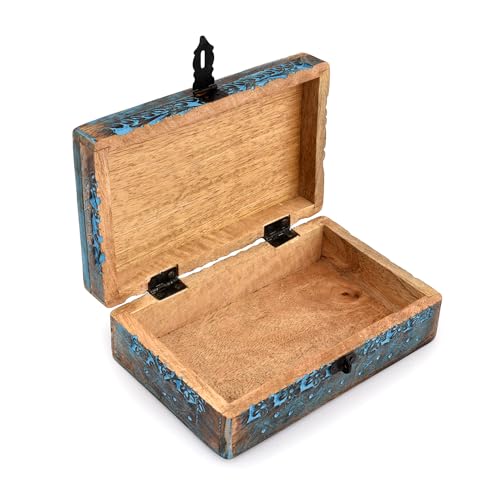 BHAVATU |Wooden Jewelry Box, Tarot Box, Celestial Home Decor, Witch Box, Tree of Life, Trinket Box |Size- 8" x 5" x 2.5",|...