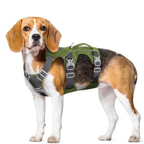AKAILEA Escape Proof Dog Harness Medium Sized Dog, Reflective No Pull Dog Vest with Handle, Lightweight Full Body Pet Harn...