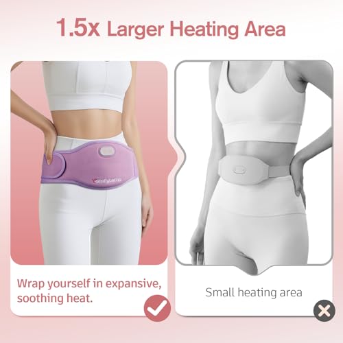 Comfytemp Portable Belly and Back Heating Pad for Period Soothing, FSA Eligible HSA Cordless Dual-Zone Menstrual Heating P...