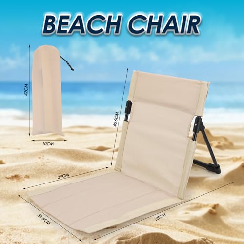 Gugxiom 2 Pcs Foldable Pool Chairs, Portable Outdoor Chair for Poolside, Beach Chairs for Beach Poolside Camping Picnic La...