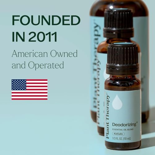 Plant Therapy Deodorizing Essential Oil Blend, 10 mL (1/3 oz), Pure Essential Oils, Undiluted, Therapeutic Grade, Ideal fo...