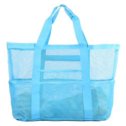 CaCTOUR Mesh Beach Bag,Large Beach Tote with 8 Pockets,Packable Beach Bags for Women Pool Bag for Family Beach Cruise Pool...