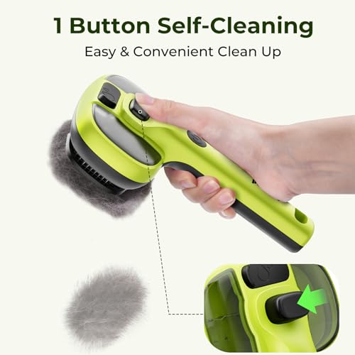 Pecute Cat Steam Brush, Self-Cleaning Steam Cat Brush with 2 Water Spray Modes, Large Capacity Tank, Steaming Renu Dog Bru...