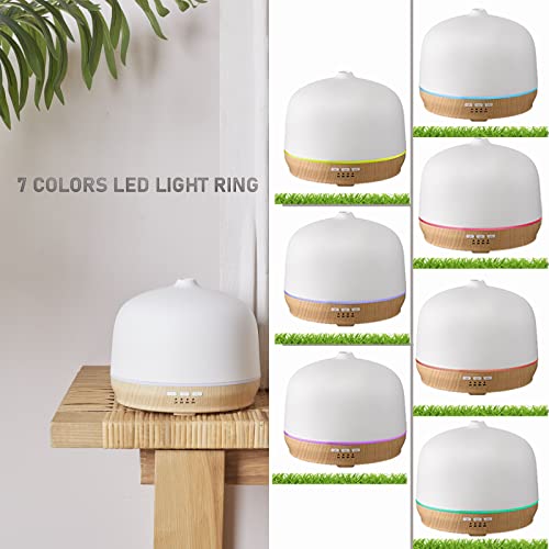 Kakoda Ceramic Essential Oil Diffusers for Home Large Room, Aromatherapy Scent Air Diffuser Ultrasonic Aroma Defusers 500m...