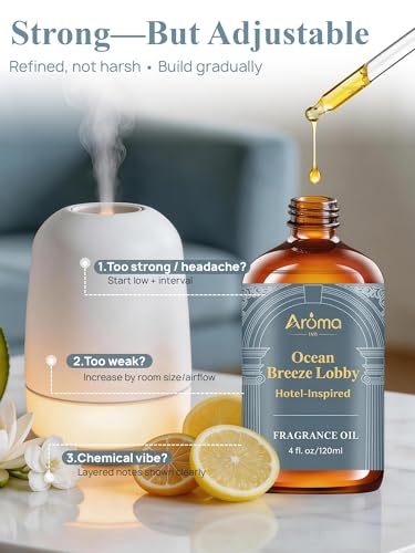 Ocean Breeze Lobby — a Hotel-Inspired Fragrance Oil that Feels Like a Coastal Resort Lobby, Hotel Diffuser Oil for Home Fr...