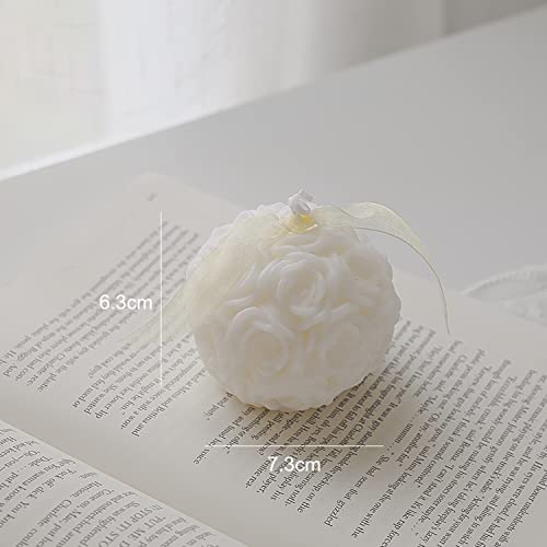 Aroma Candle,140G Hydrangea Onion Flower Shaped Soy Wax Scented Candle for Table Photo Prop Birthday Gift,Prefect for Medi...