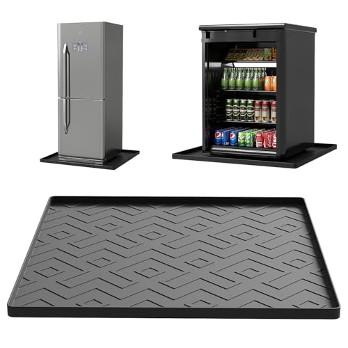 EWX Mini Fridge Silicone Mat 19.7"x19.7"x0.5" - Non-Slip, Spill-Proof, Drip Prevention | Ideal for Refrigerators, Washing ...