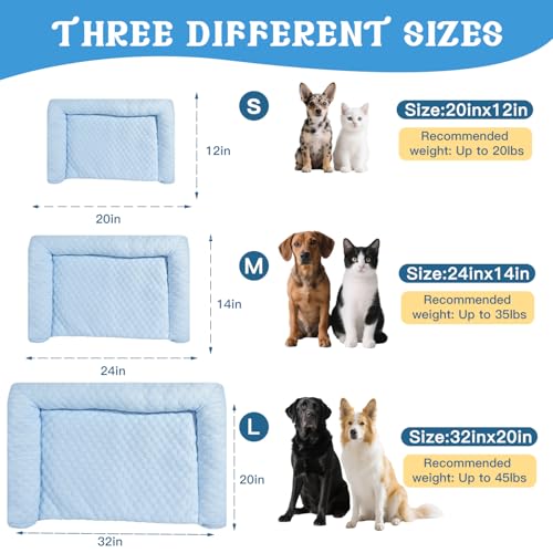 Petmarket Cooling Mat - Thicken Portable & Foldable Mat for Small Cats/Kitten, Non-Slip & Machine Washable, Ideal for Carr...