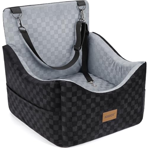 JOEJOY Elevated Dog Car Seat for Small/Medium Dogs up to 35 lbs, Memory Foam Booster Seat with Detachable Washable Cover, ...