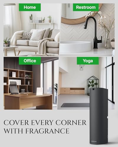 Aromadd Scent Diffuser Starter Kit – Waterless Essential Oil Diffuser for Home, 1500 Sq.Ft Coverage Scent Air Machine, Sma...