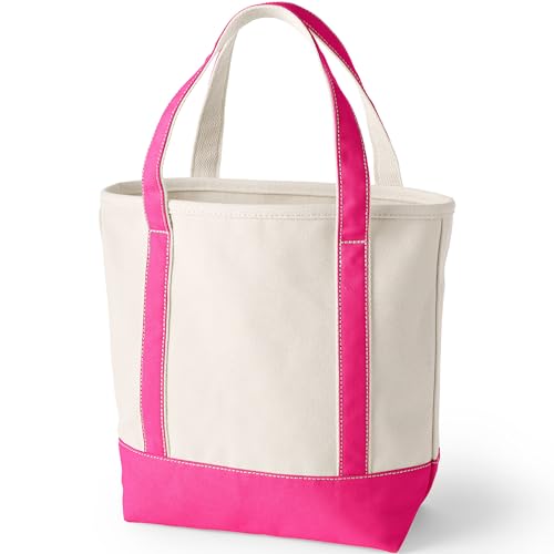 Lands' End Open Top Canvas Tote Bag