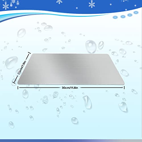 FIPASEN 11.8x7.9 IN Pet Cooling Mat for Rabbit, Bunny, Hamster, Guinea Pig & Other Small Pets - Bite Resistance Ice Bed (2...