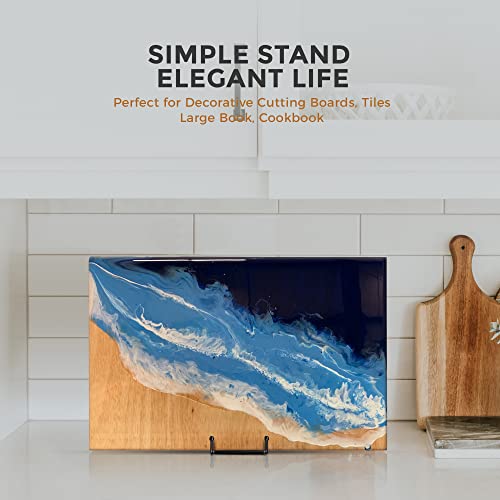 TR-LIFE Plate Stands/Holder for Display, 8 Inch, Large, Metal Frame for Picture, Decorative Platter, Book, Photo Easel (2 ...
