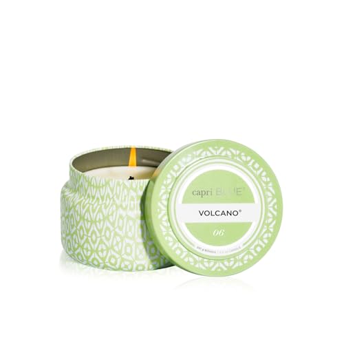 Capri Blue Volcano Scented Candles - Printed Travel Tin - Blended Soy Candles for Home Scented with Tropical Fruits & Suga...