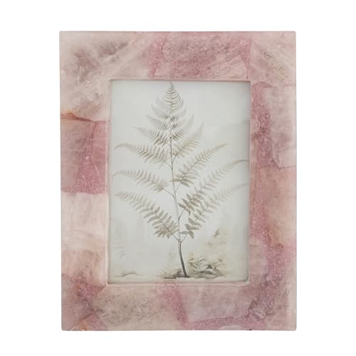 Creative Co-Op Agate Photo Frame, Pink