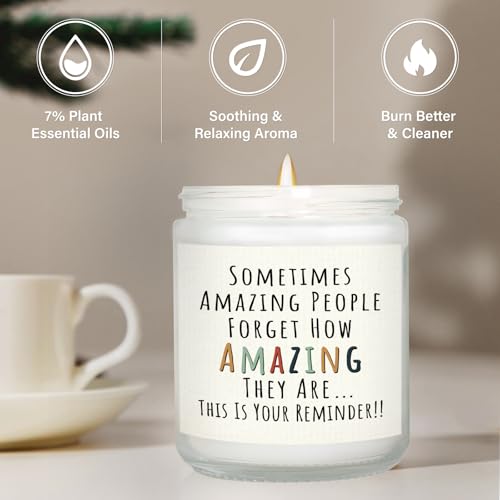 Craftique Gifts for Women, Birthday Gifts for Women- You're Amazing Candle- Friendship/Thank You/Inspirational Gift for Wo...