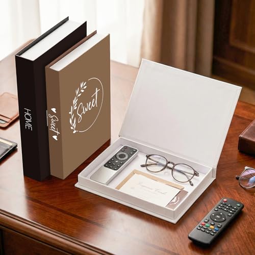 Thyle 3 Pcs Decorative Books Fake Faux Aesthetic Coffee Table Books Decoration for Living Room Bedroom Office Shelf Booksh...