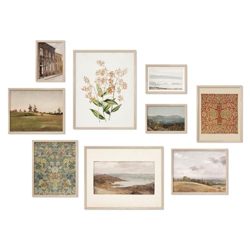 Habseligkeit Retro Prints for Wall Decor, Vintage Wall Art Prints, Country Wall Decor Aesthetic Landscape Home Decor Bedro...