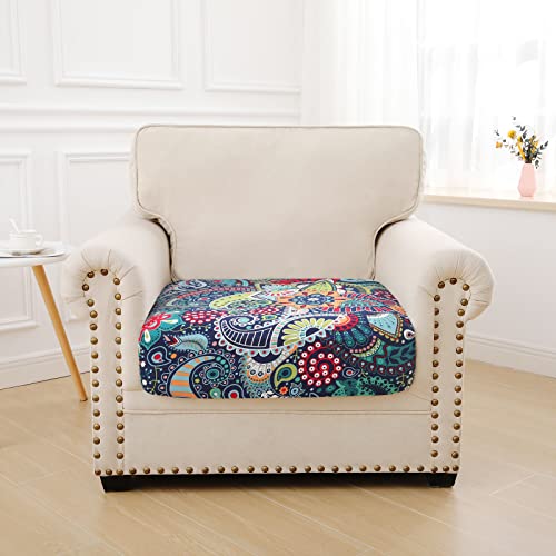 hyha Printed Couch Cushion Covers, Floral Sofa Covers Washable for Cushion Couch, Stretch Pattern Outdoor Cushion Covers f...