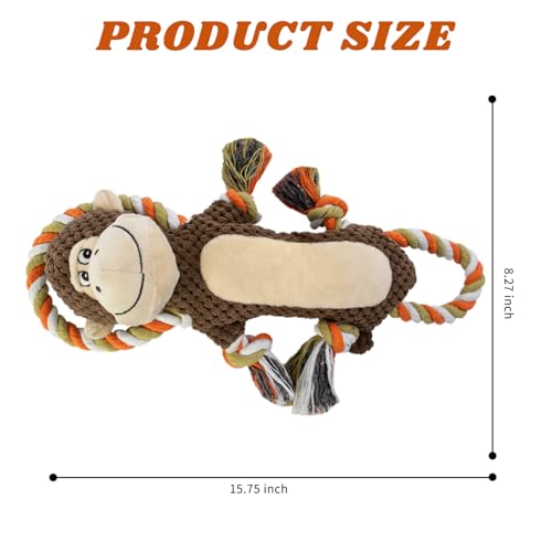 CneeeeeB Squeaky Monkey Dog Toys for Large Dogs,Dog Monkey Toy,Dog chew Toys, Interactive Toys, Stuffed Plush Puppy Toy wi...