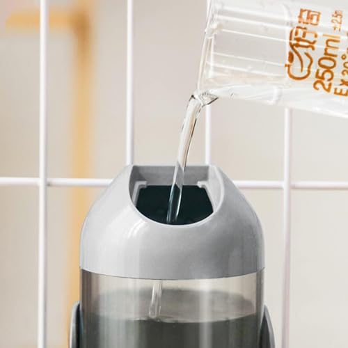 Pet Water Bottle Hanging Dog Water Dispenser Kennel Drinker Kettle Feeder BPA Free Cage Crate Hutch Puppy Cat Rabbit (17o...