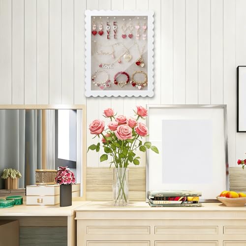 Ripeng Shadow Box Frame 11x14 Inch Scalloped Deep Shadow Boxes Display Cases Large Wood Memory Frame for Valentine's Day D...