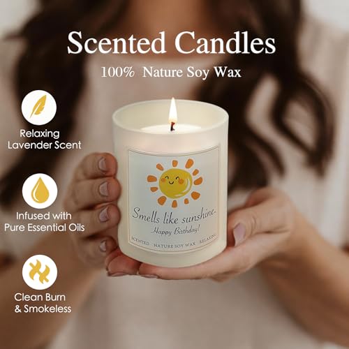 JOXICOL Sending Sunshine Sunflower, Happy Birthday Gifts Basket for Women, Best Friend, Friendship, Gift Box Baskets for W...