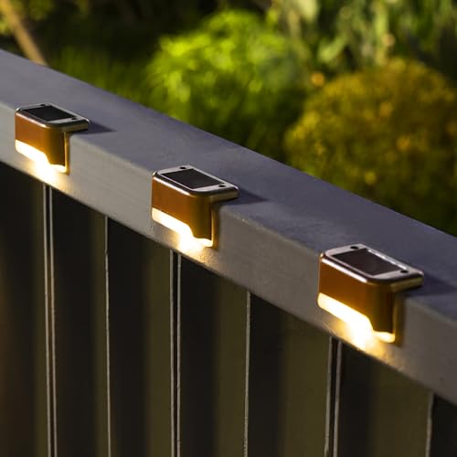 SOLPEX Solar Deck Lights Outdoor 16 Pack, Solar Step Lights Waterproof Led Solar lights for Outdoor Stairs, Step , Fence, ...