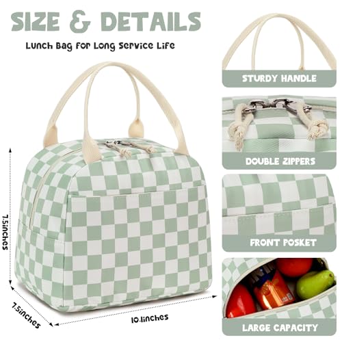 Bluboon Lunch Box for Women Cute Lunch Bag Reusable Insulated Lunch Bags Large Capacity Lunchbox Cooler for Work Picnic or...