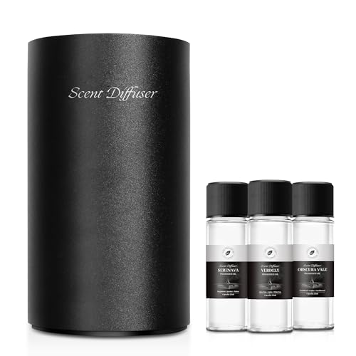 Waterless Essential Oil Diffuser Starter Kit - No Water Needed, Battery Operated Mini Scent Air Machine, Included 3x20ML E...