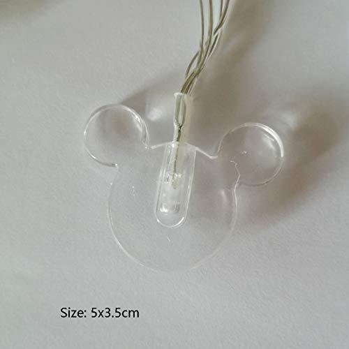 Penfly 1.65m 10LEDs Decorative Cartoon Animal Mouse Night Mood Light Romantic Lamp for Home Indoor Bedroom Party Festival ...