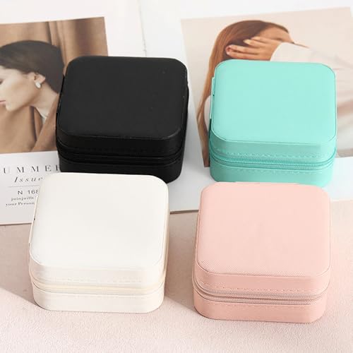KYHYFJMD Travel Jewelry Case 2 Pack Mini Travel jewelry Box Portable Organizer Women Girls Gift Box for Rings Earrings Nec...