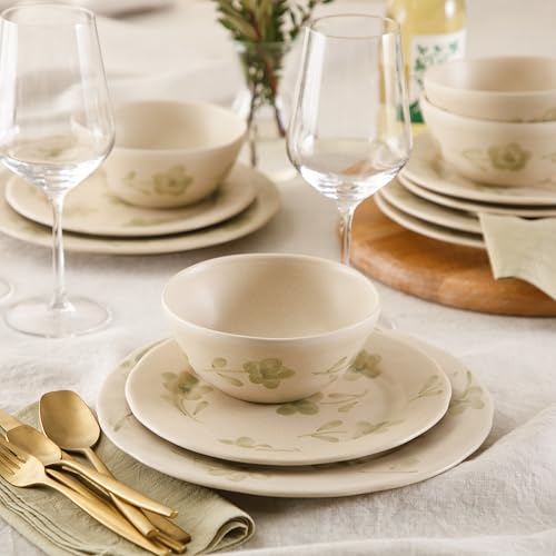 Bloomhouse - 2 Time Oprah's Favorite Things - Made in Portugal Hand Painted Dinnerware Set - Porto Petals 12 Piece (Servic...