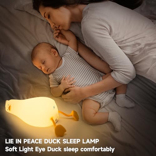 ATCTBOGFS Cute Duck/Chicken/Rabbit/Panda NightLight, LED Squishy Animal Novelty Lamp for Toddler Baby Kids, Nursery Touch ...