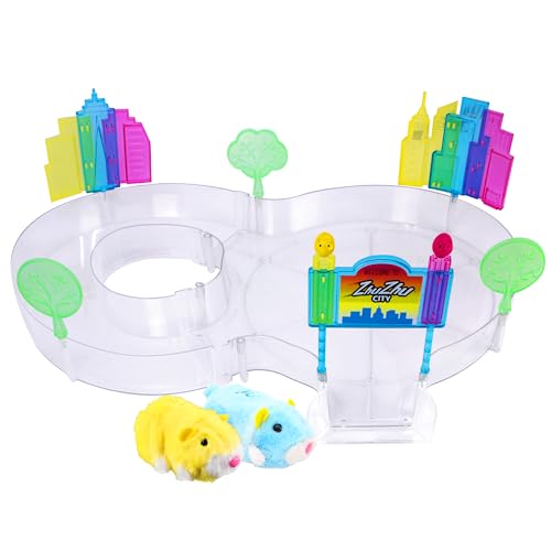 ZhuZhu City Downtown Starter Playset – Interactive Electronic Hamster Toy with Pipsqueak & Sophie – 40+ Sounds & Actions –...