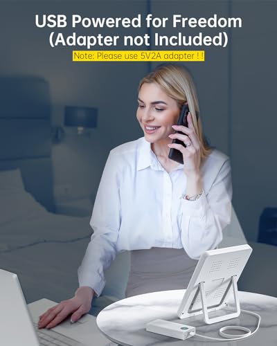 SUXIO Light Therapy Lamp - 10000 Lux Therapy Lights, 3 Timing & Mode Happy Lamp, Touch Control Daylight Lamp with Memory F...