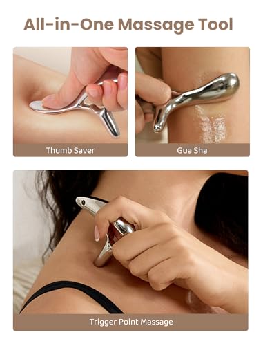 lifechill Trigger Point Massage Tool for Deep Tissue Massage & Gua Sha, HSA Muscle Scraper Tool for Full Body Pain Relief,...