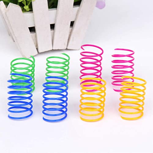 Andiker Interactive Cat Spiral Creative Spring Toy to Kill Time and Keep Fit, Sturdy and Heavy Plastic for Swatting, Bitin...