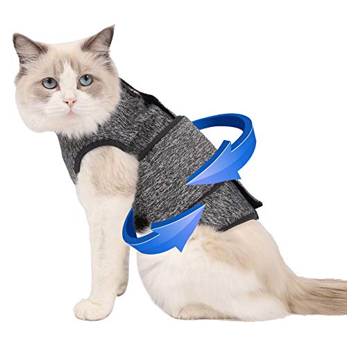 Coppthinktu Cat Anxiety Jacket, Anxiety Vest for Cats, Cat Anti Anxiety Vest, Shirt for Cat, Cats Calming Wrap Vet Recomme...