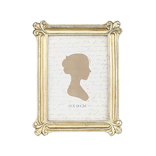 Sunlit Vintage Picture Frame 5x7 Inch, Luxury Antique Photo Frames with Glass Front, Photo Display, Tabletop Wall Hanging,...