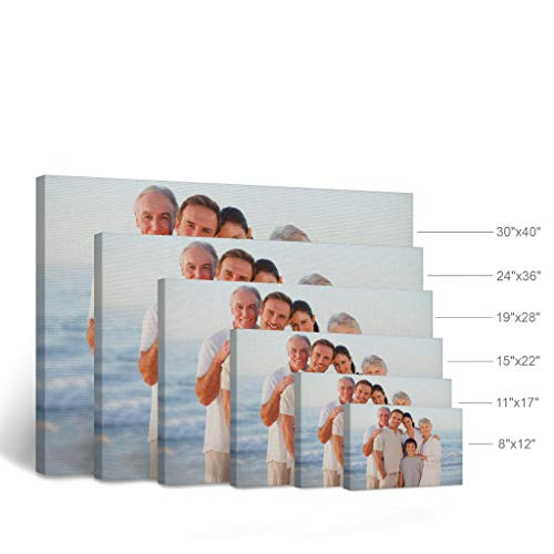 Smile Art Design Custom Canvas Print – Personalized Photo Wall Art, Made to Order in USA, Premium Canvas, Gallery Wrapped