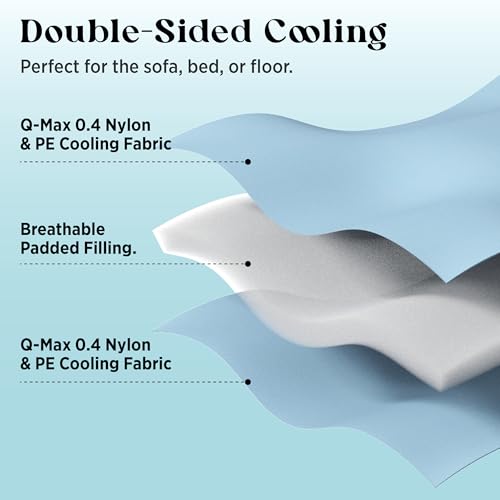 LE SURE Premium Cooling Blanket for Large Dogs Washable - Dog Cooling Mat with Q-MAX>0.4 Soft, Breathable Pet Throw Blanke...