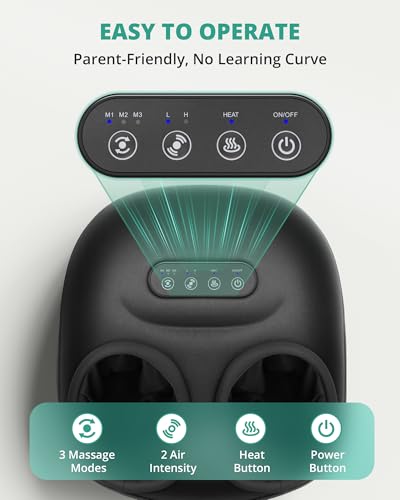 Medcursor Foot Massager Machine with Heat, Rolling, Deep Kneading, Shiatsu Foot Massager for Delivers Pain Relief, Tired, ...
