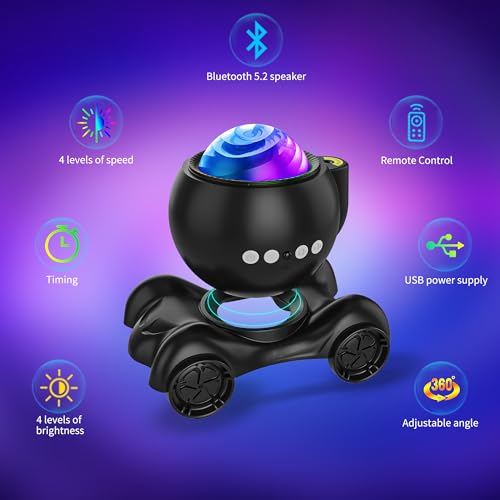 ENOKIK Galaxy Projector, Star Aurora Projector Built-in Bluetooth Speaker, Night Light for Kids Adults, White Noise Light ...