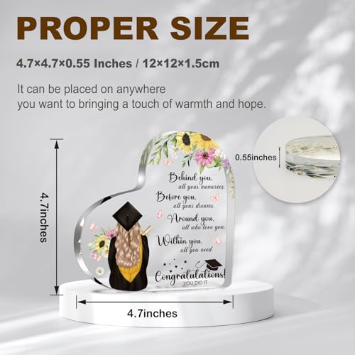 2026 College Graduation Gifts for Her, Behind You Before You Around You Within You - Inspirational Gifts for Daughter Son,...