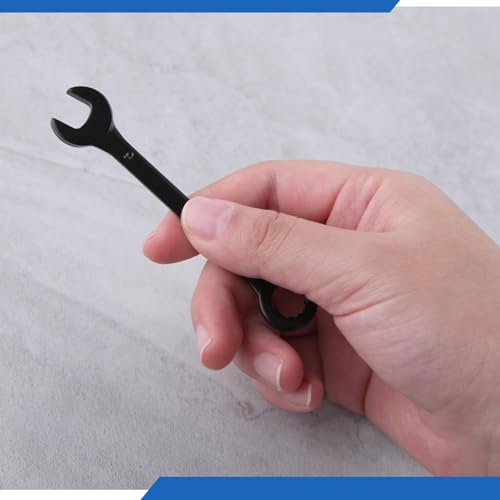 GOLD DEER 10PCS Mini Wrench Set Standard Metric 4mm-11mm Ignition Wrenches Open End and Box End Combination Wrench Set wit...